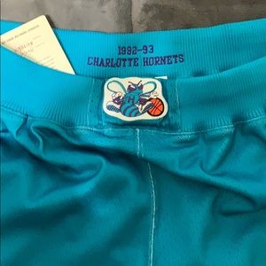 NWT Authentic 92-93 Charlotte Hornets shorts!